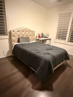 Full Size Bedroom Set-bed, mattress, dresser, nightstand