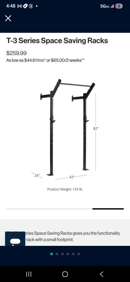 Weight Rack Wall Mount Titan T3