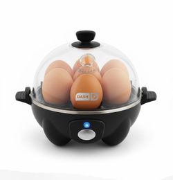 Dash Rapid Egg Cooker Holds 7 Eggs, Black