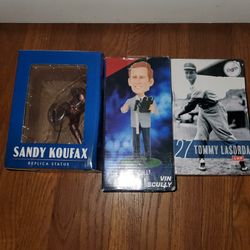 3 Dodger Bobbleheads