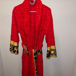 Red Versace robe