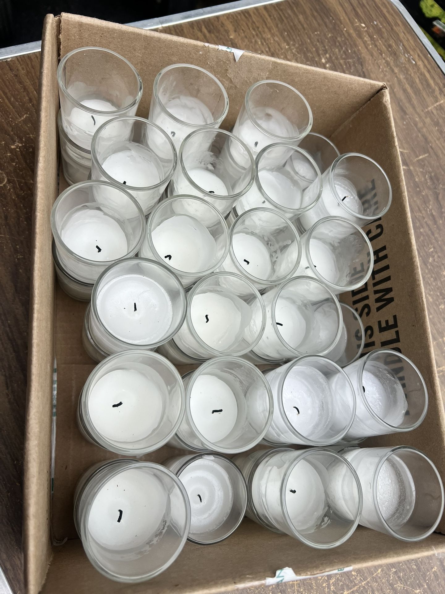 Votive Candles, Pre-Burnt 45 Total