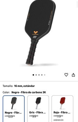 Pickleball paddles, carbon fiber shovel with a 0.63 inch Shark Power polymer core, the pickleball rackets designed for a definitive spin and consisten
