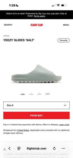 Yeezy slides size 6