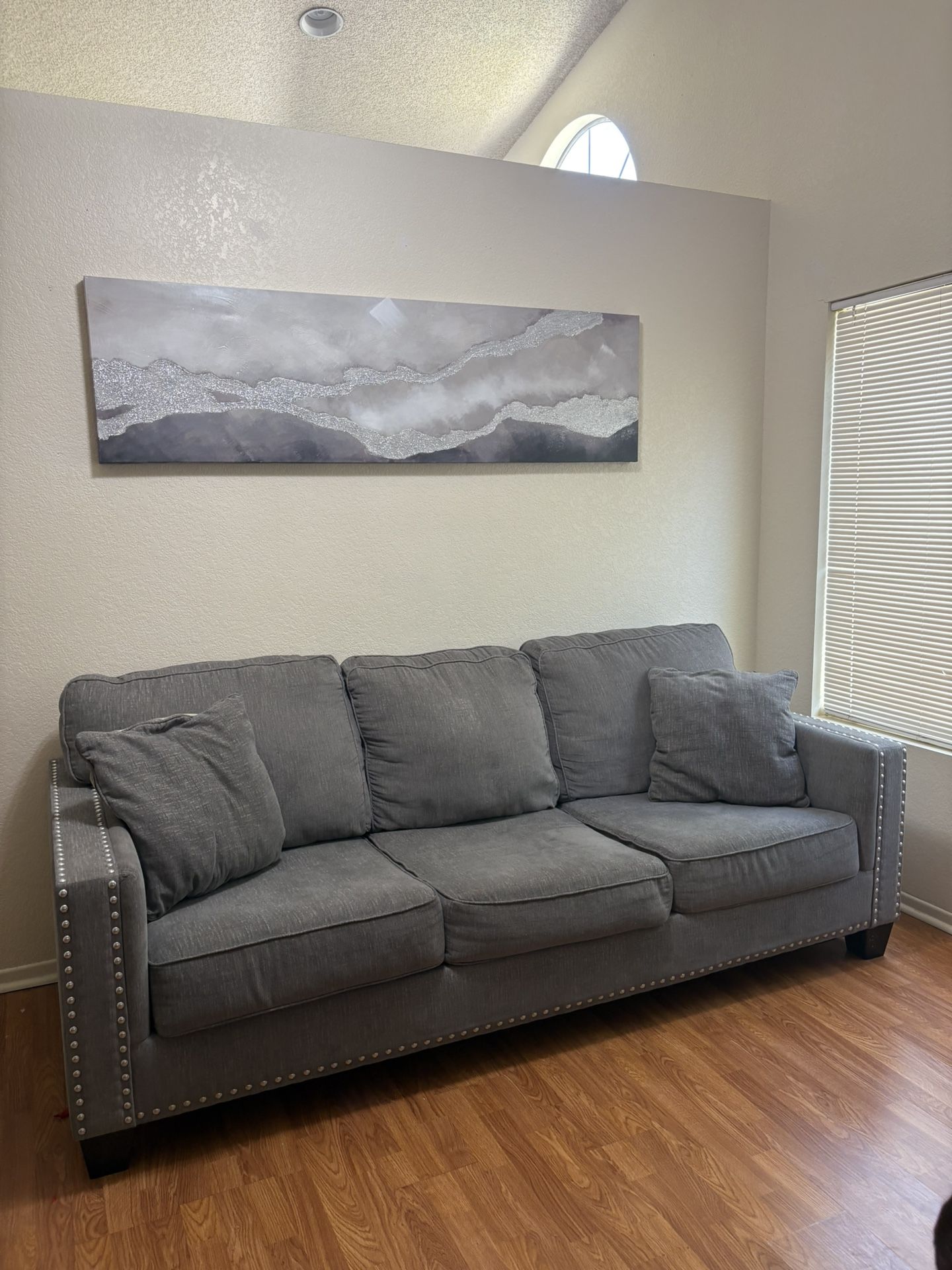 3 Piece Grey Couch Set