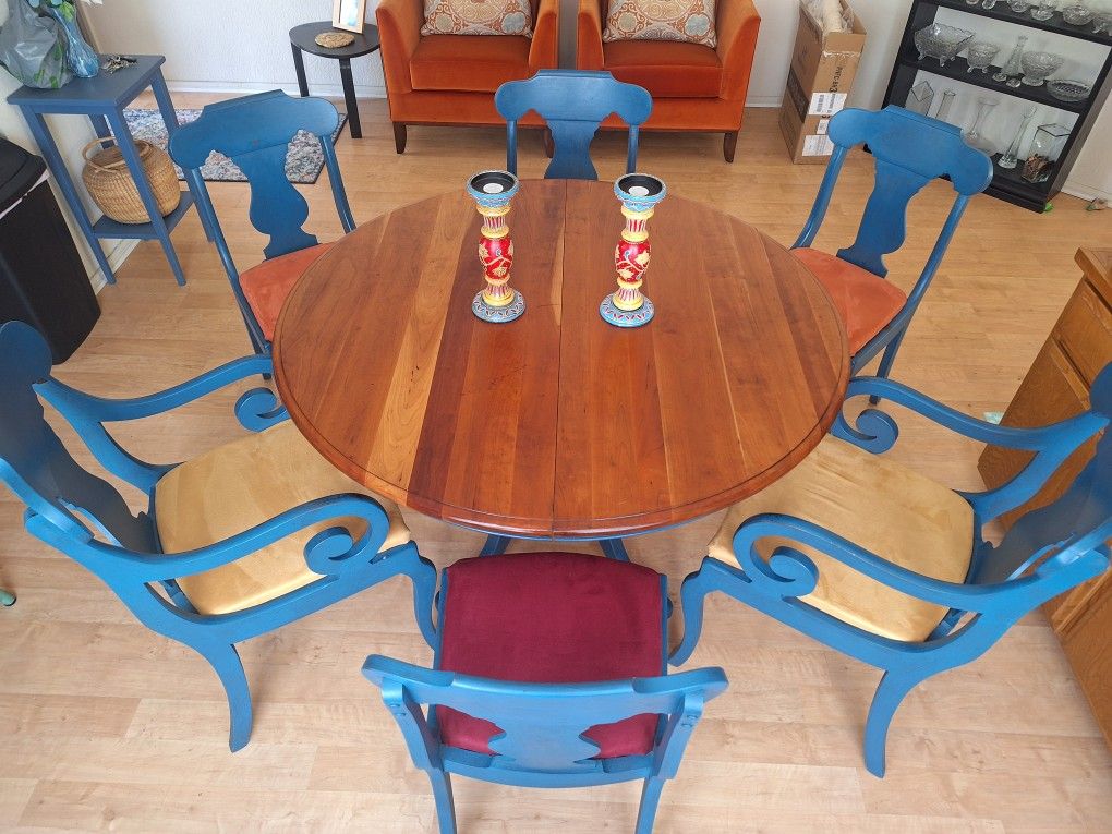 Dining Table 6 Chairs 2 Extentions