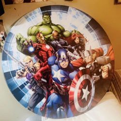 Avengers Large Round Canvas
