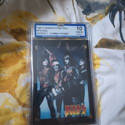 ISA 10 Gem Mint 1997 Cornerstone Promo Kiss Trading Card