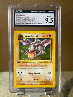 Pokemon Aerodactyl Holo Prerelease - 1st Ed Fossil