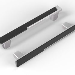 Haliwu 20 Pack Silver and Black Cabient Handles