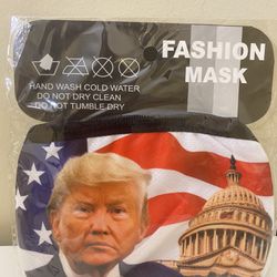 New Donald Trump face nose mask USA Flag patriotic fashion mask behind ear loops