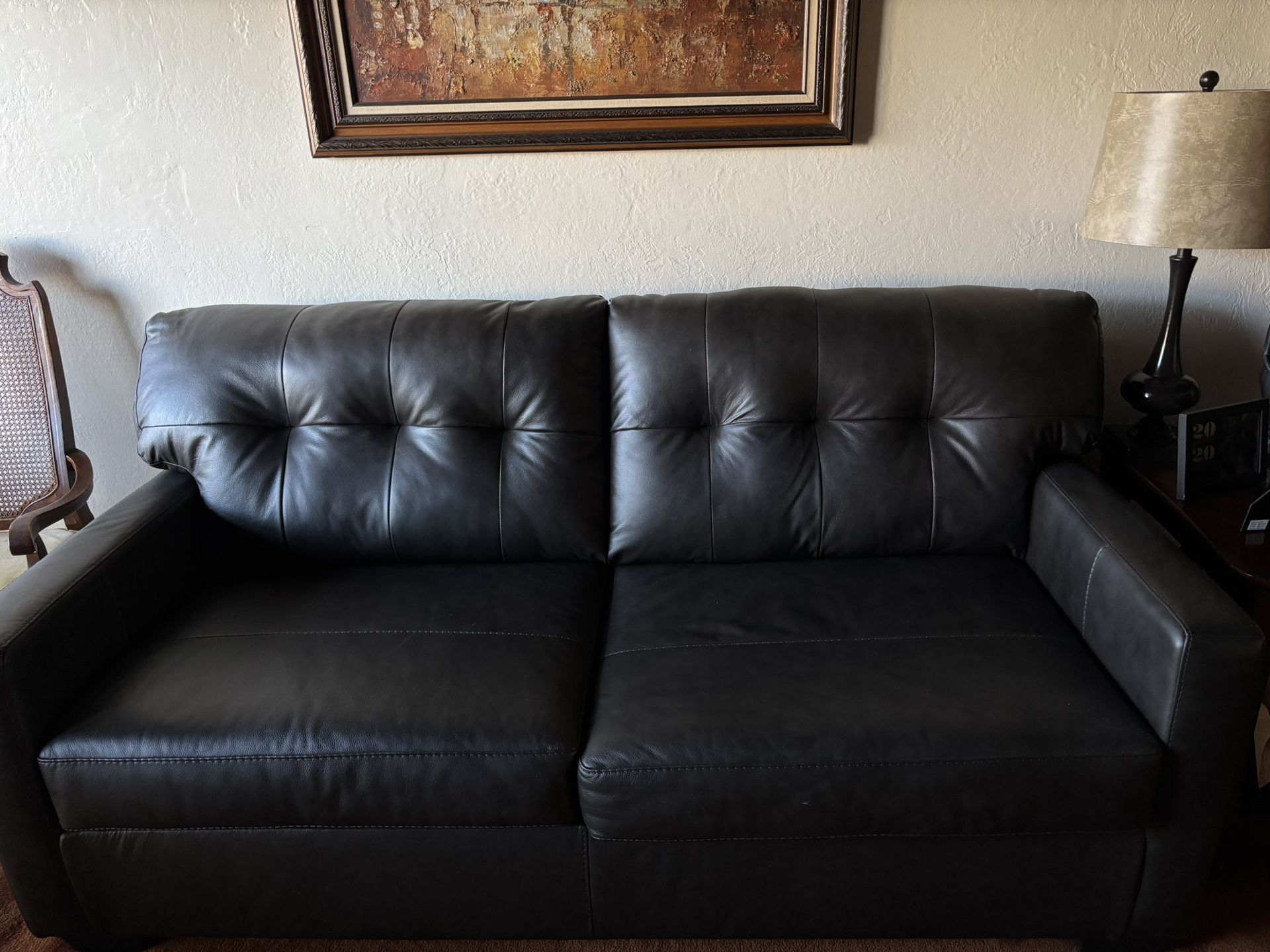 2 Set Black Couch
