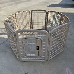 New In Box 34 Inch Tall X 8 Panes Indoor Outdoor Dog Pet Exercise Playpen Fence Kennel Enclosure Crate Barrier Detachable 