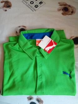 PUMA GOLF SHIRT SIZE MEDIUM ADULT