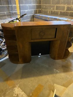 Antique Sideboard With Sliding Doors