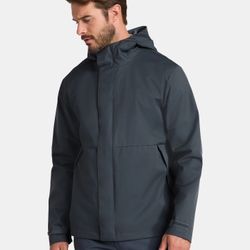 NWT Ozark Trail Men's Rain Jacket with Hood, Sizes XL (46-48)