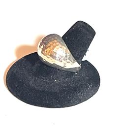 Italian sterling hammered ring size 9