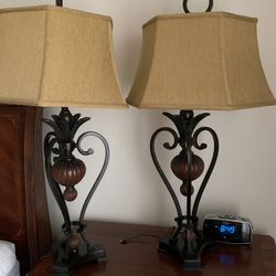 Beautiful Black Iron Lamps
