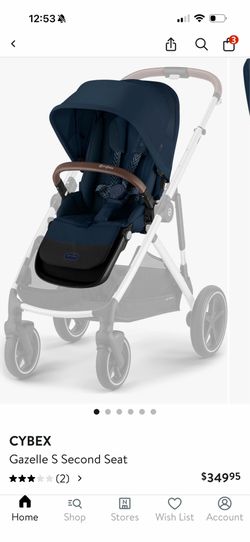 Cybex S Gazelle 2 kid stroller with shopping bag included in Ocean Blue