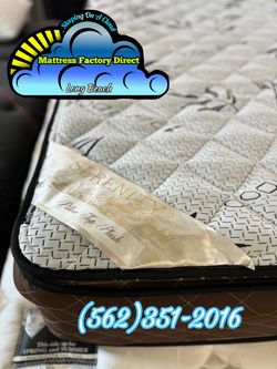 Serenity queen mattress and boxspring bed set colchón y tambor nuevo
