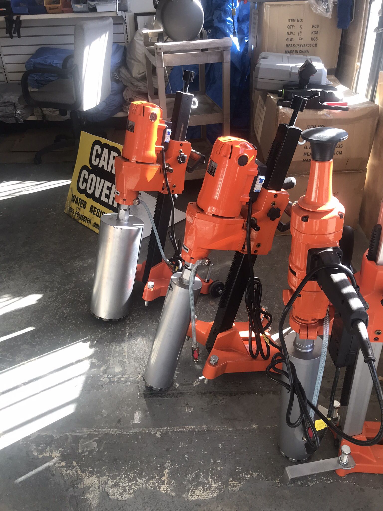Concrete Core Drill From 1 1/4 Up To 10 Inch Through Rebar On Sale $895 Also Have The Core Bits In Stock