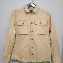 Buffalo David Bitton Men's Yellow Camel Button Down Denim Jackets Size M