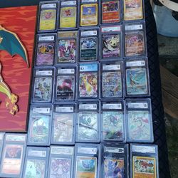 Read with me. Each Card is $80!  10 for $650!  31 Cards for $1750! Picture charizard is $200!. All for $1900 or closer offer. Pokémon cards collection