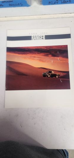 Ford Ranger Owners Manual And Brochures