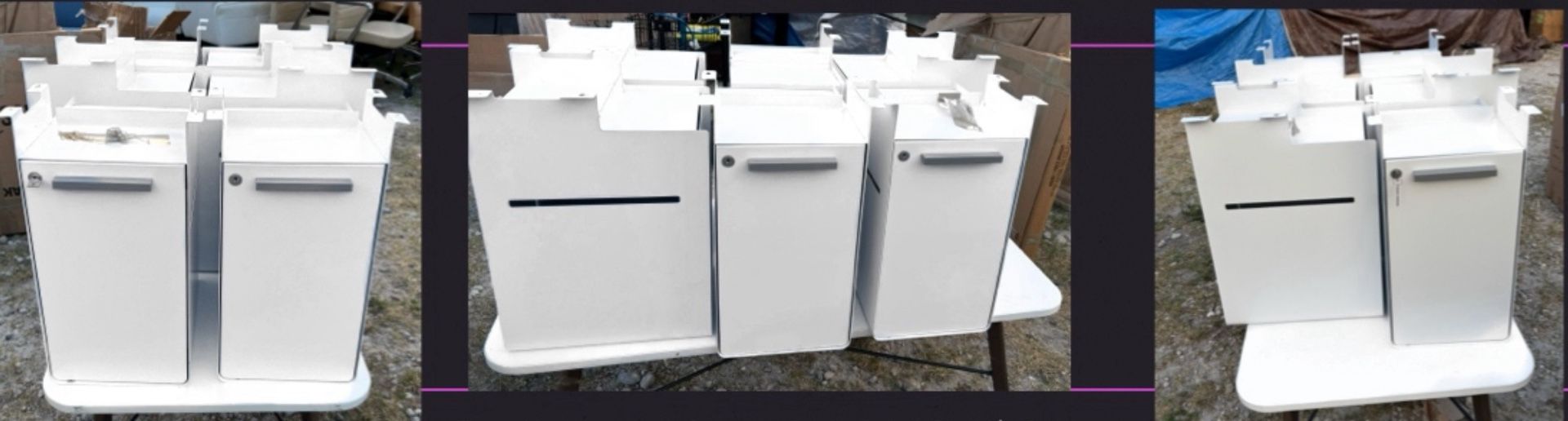 White Under Mount Storage Locker
