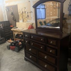 Dresser mirror combo real wood