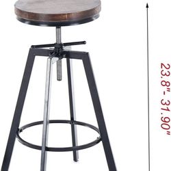 Adjustable Brown Stool 