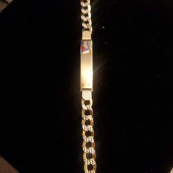 Men's ID Bracelet Cuban 14k 