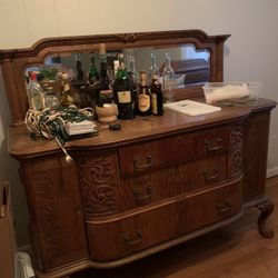 Antique Oak Sideboard 