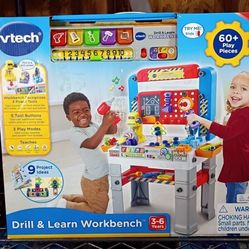 VTech Drill & Learn Workbench with Accessories, Baby and Toddler Toys