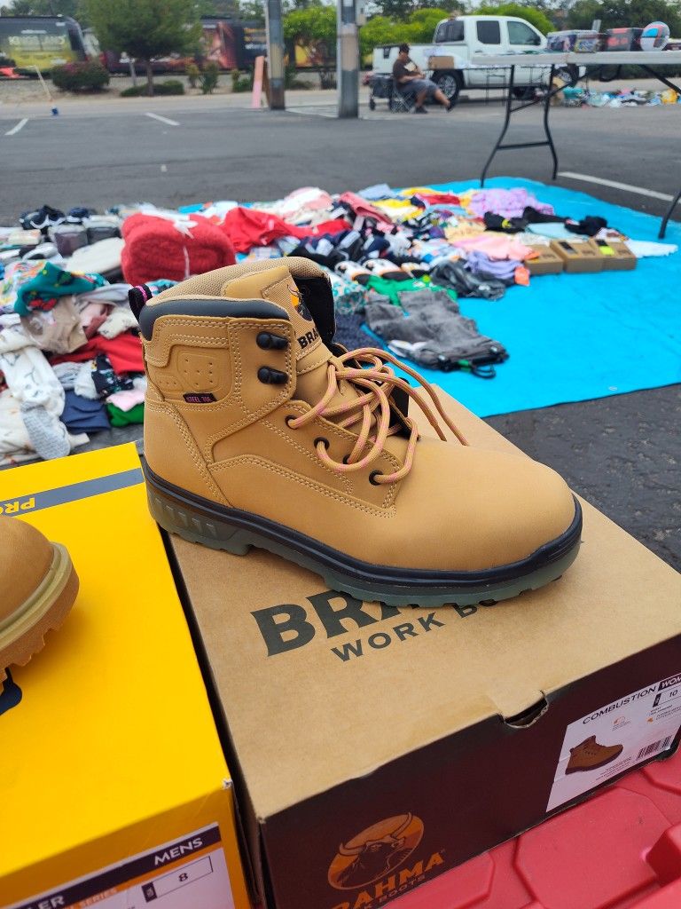 COMBUSTION Steel Toe Work Boots