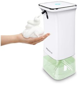 Merece Automatic Foaming Soap Dispenser - Upgraded 280ml(9.5oz) Hands Free Touchless Foam Soap Dispenser for Bathroom Kitchen, Infrared Sensor Waterp