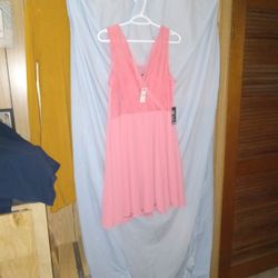 New Express Pink Peach Color Dress