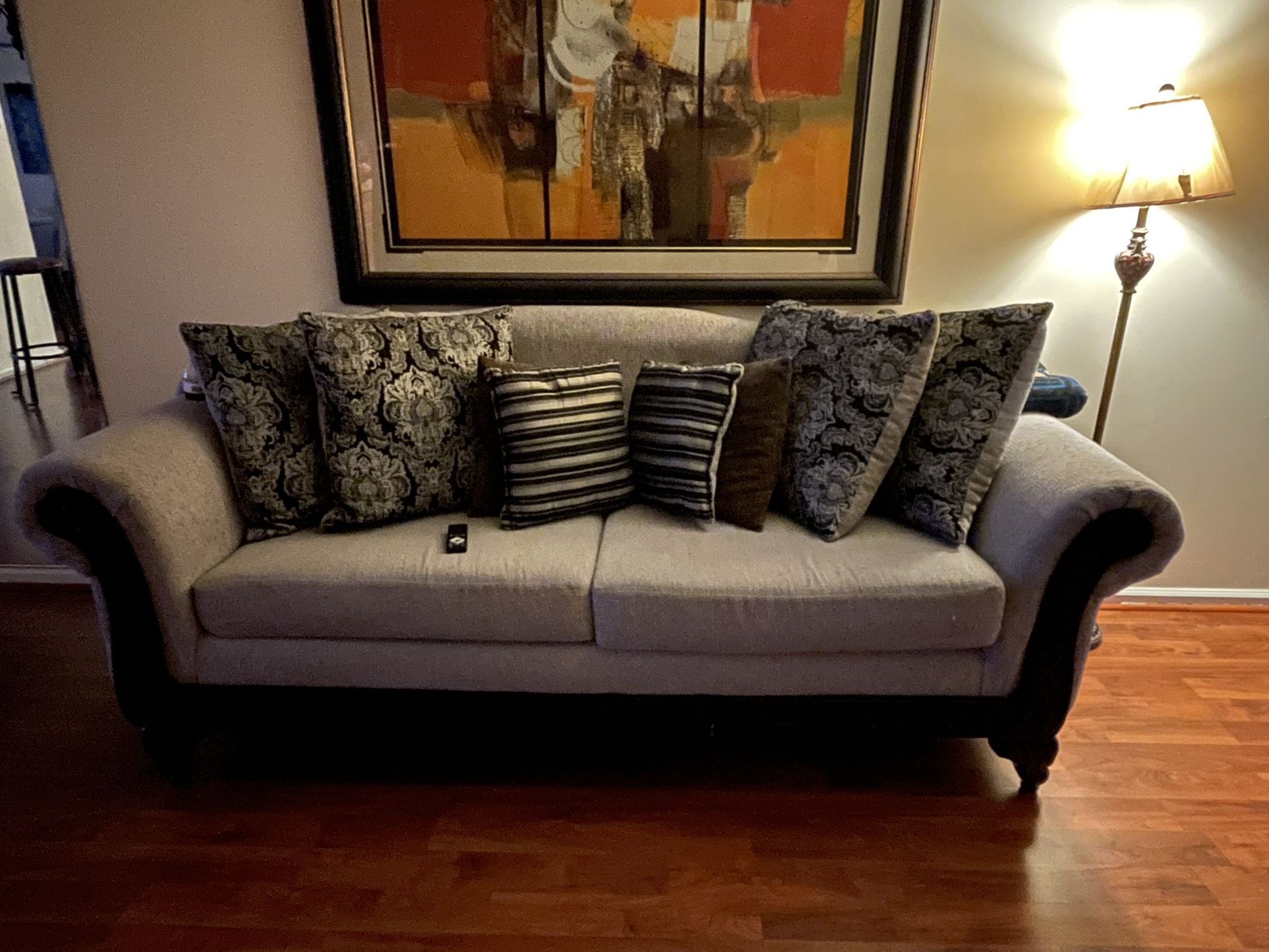 Gray And Black Couch