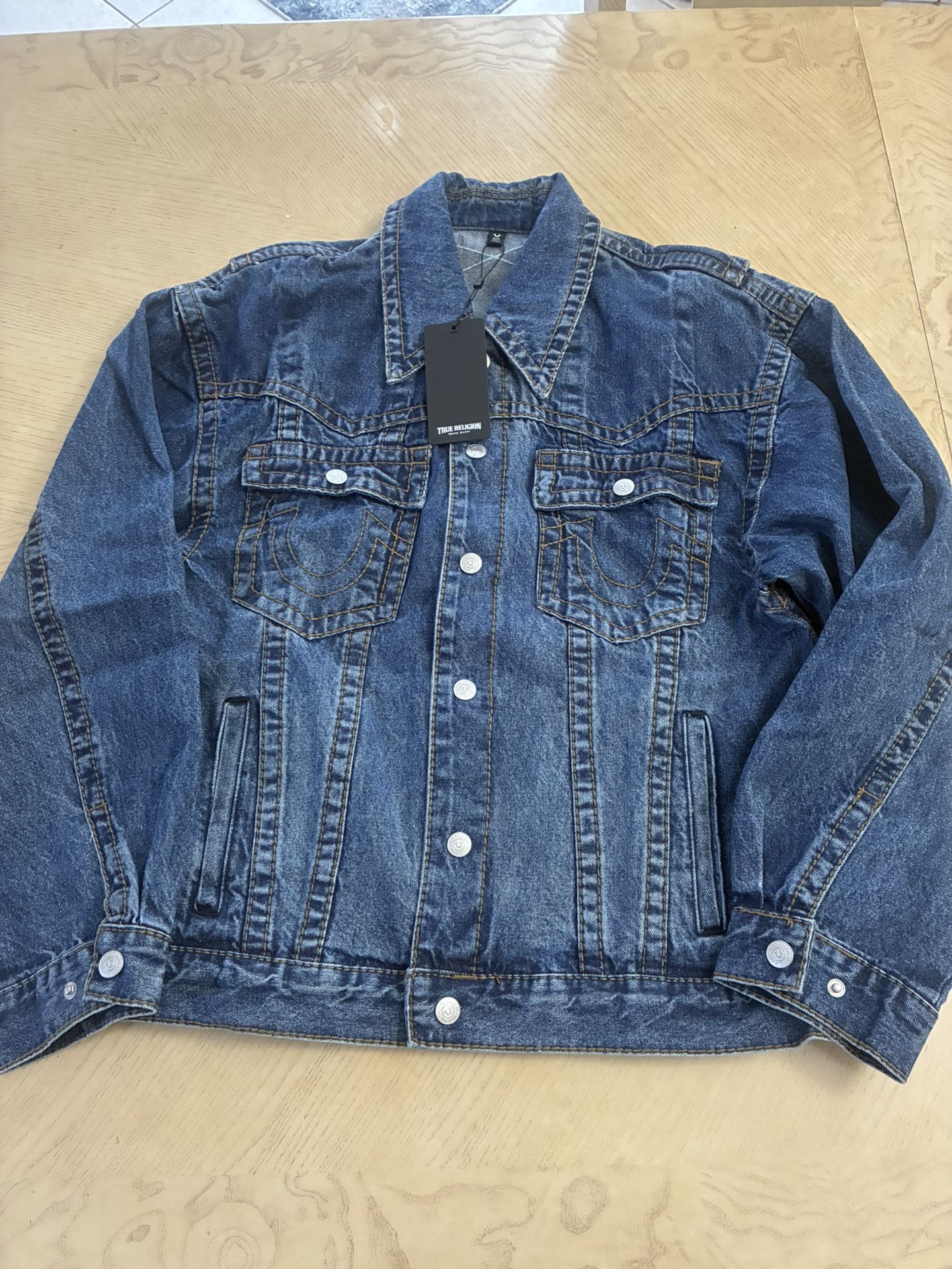 True Religion Denim Jacket Big T New W/Tags M ‘ Don’t Ask If Still Available’