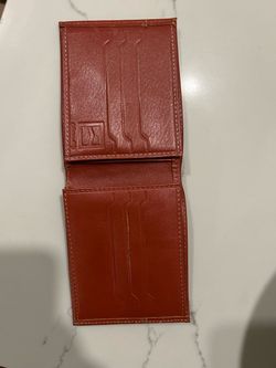 Brown Leather Trifold Wallet