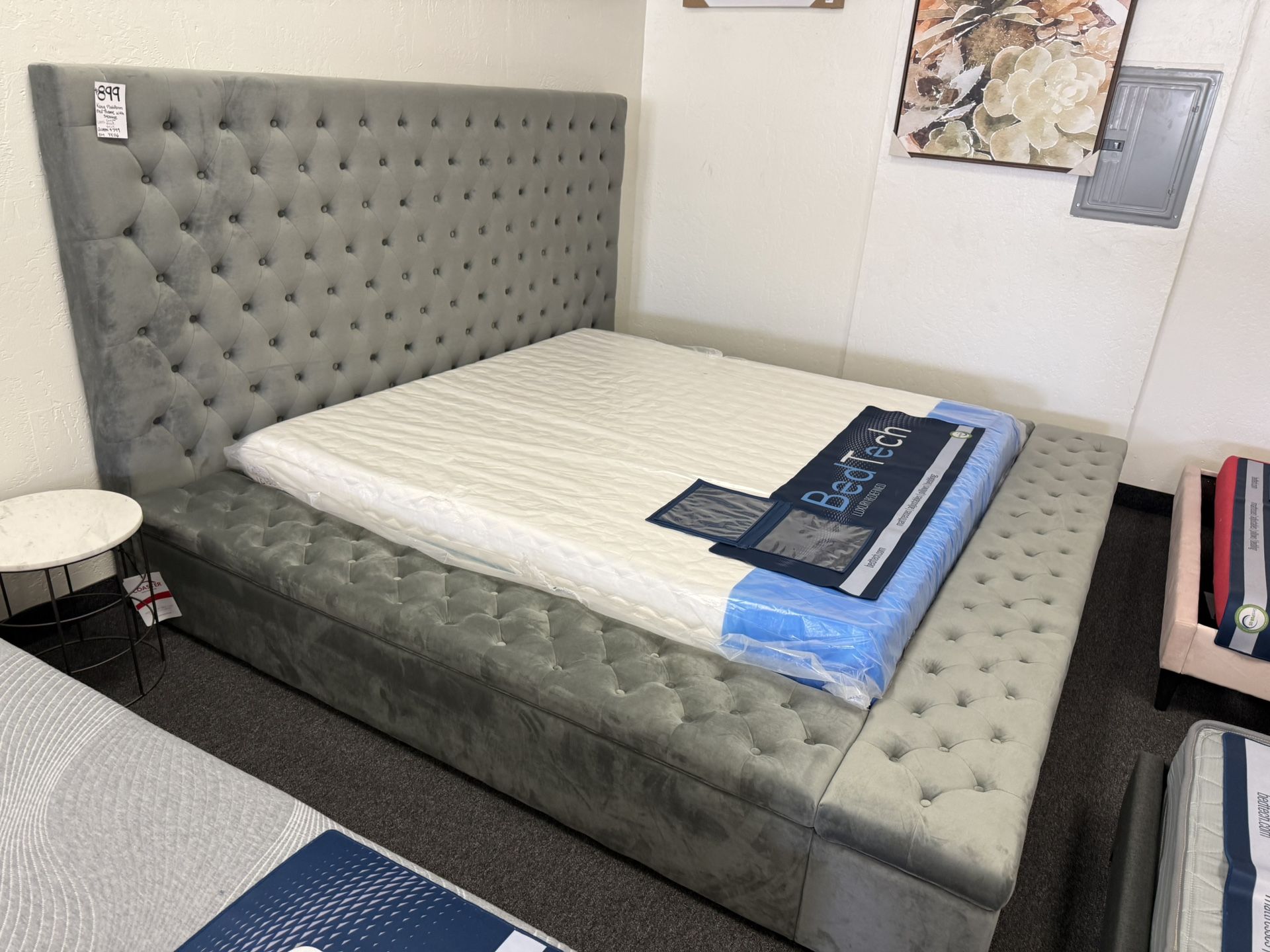 King Bed With Storage And Mattress