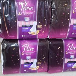 Poise Overnight Pads (New)