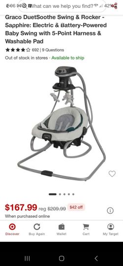 Graco DuetSoothe swing & rocker