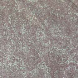 Vintage Ralph Lauren Pink Paisley Twin Size Flat Sheet 100% Cotton Green Tag