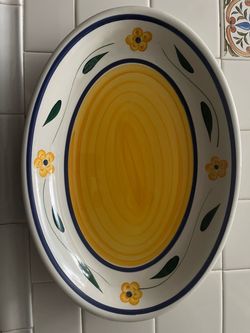 Elegant Roma Inc. NY Hand painted in Italy 15” Serving Platter