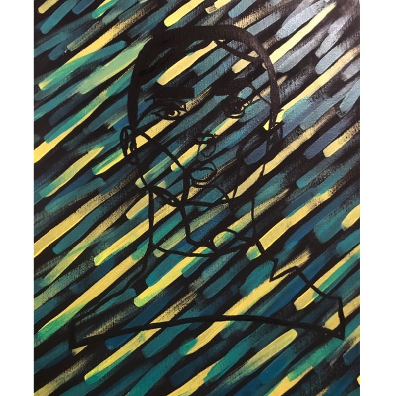 Abstract Girl Portrait Painting