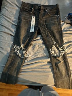 Purple jeans