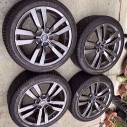 4 - 245/40r18 5x4.5 5x114.3 Stock Subaru Wrx STI Outback Crosstrek Rims Wheels Good 90% Treads Continental Viking Contact 7 Tires!!!