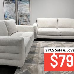 Sofa & loveseat Set ( 3 Colors To Choose From) MODERN HOME FURNITURE 