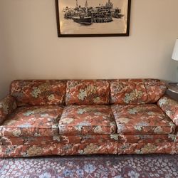 Free Vintage MCM Floral couch